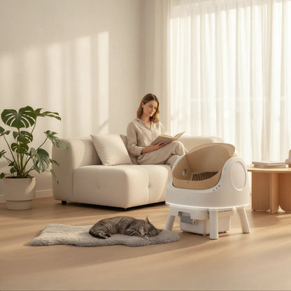 AutoScoopy™ - Caja de arena inteligente y autolimpiable para gatos